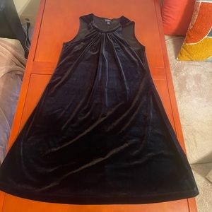 Black velvet / velour dress